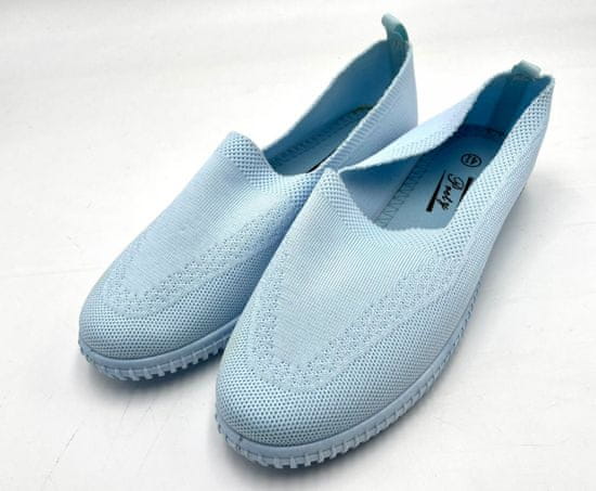 Prety Dámská plátěná nazouvací obuv světle modrá 18W5-6