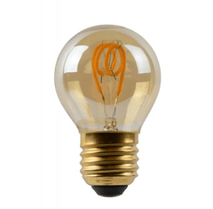 LUCIDE G45 - LED Žárovka - Ø 4,5 cm - E27 - 1x3W - 2200K- Amber