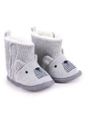 YOCLUB Yoclub Chlapecké boty na suchý zip OBO-0196C-6600 Grey 0-6 měsíců