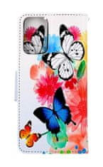 TopQ Pouzdro Xiaomi Redmi Note 12S knížkové Barevné s motýlky 97865