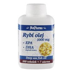 MedPharma Rybí olej 1000 mg - EPA + DHA mg, 107 tobolek