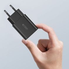 Tech-protect 2-port síťová nabíječka USB / USB-C 30W QC, černá