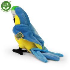 Rappa Plyšový papoušek ara modrý 25 cm ECO-FRIENDLY