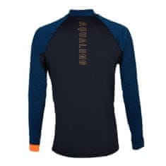 AQUALUNG pánské tričko RASHGUARD SLIM FIT, černá/námořní modrá M