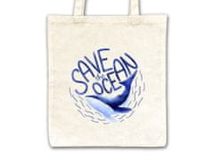 KN Plátěná taška Canli - Save the ocean