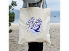 KN Plátěná taška Canli - Save the ocean