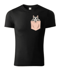 Fenomeno Dětské tričko Kočka Velikost: 134 cm/ 8 let, Barva trička: Černé