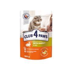 Club4Paws Premium C4P S králičím v želé pro dospělé kočky 100g