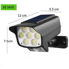 Leventi Solár LED světlo s dálkovým ovládáním a senzorem pohybu kamera maketa