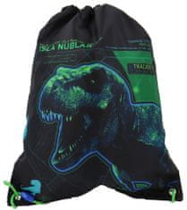 CurePink Batoh pytlík gym bag Jurassic World|Jurský svět: Isla Nublar (31 x 42 cm)