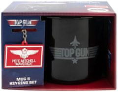 CurePink Dárkový set Top Gun: Logo (objem hrnku 500 ml)