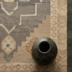 Diamond Carpets Ručně vázaný kusový koberec Heriz Wood DE 2005 Grey Mix 80x150