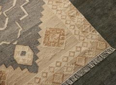 Diamond Carpets Ručně vázaný kusový koberec Heriz Wood DE 2005 Grey Mix 80x150