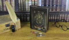 CurePink Kovová pokladnička Harry Potter: Kniha s erbem Bradavic (20 x 14 x 4 cm)
