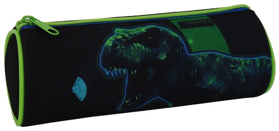 CurePink Školní penál na psací potřeby Jurassic World|Jurský svět: Isla Nublar (20 x 7 x 7 cm)