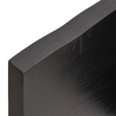 shumee Koupelnová deska tmavě šedá 160 x 30 x 4 cm ošetřený masiv