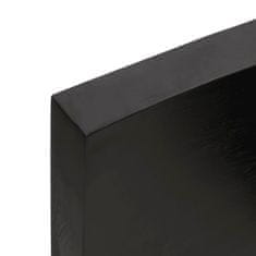shumee Koupelnová deska tmavě šedá 160 x 30 x 6 cm ošetřený masiv