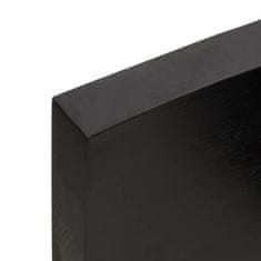 shumee Koupelnová deska tmavě šedá 160 x 40 x 6 cm ošetřený masiv