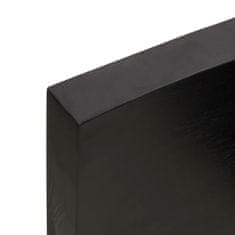 shumee Koupelnová deska tmavě šedá 160 x 50 x 6 cm ošetřený masiv