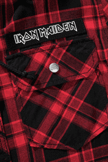 BRANDIT košile Iron Maiden Checkshirt Sweathood Eddy červeno-černá Velikost: 7XL