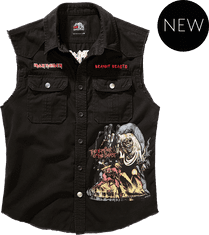 BRANDIT košile Iron Maiden Vintage Shirt sleeveless NOTB černá Velikost: 7XL