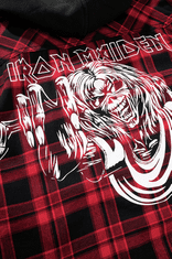 BRANDIT košile Iron Maiden Checkshirt Sweathood Eddy červeno-černá Velikost: S