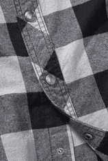 BRANDIT košile Ozzy Checkshirt Long Sleeve černo-šedá Velikost: M
