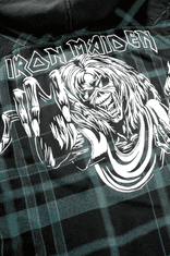 BRANDIT košile Iron Maiden Checkshirt Sweathood Eddy černo-zelená Velikost: 6XL