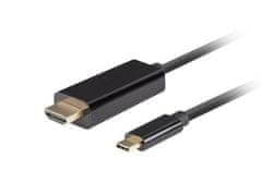 USB-C(M)->HDMI(M) kabel 1m 4K 60Hz černá