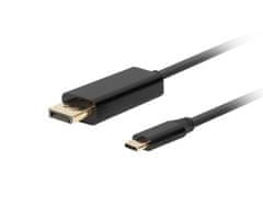 USB-C(M)->DisplayPort(M) kabel 1,8m 4K 60Hz černá