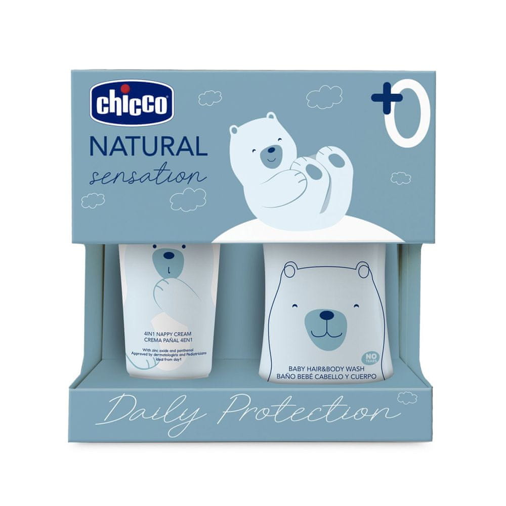 Levně Chicco Set dárkový kosmetický Natural Sensation - Daily Protection 0m+