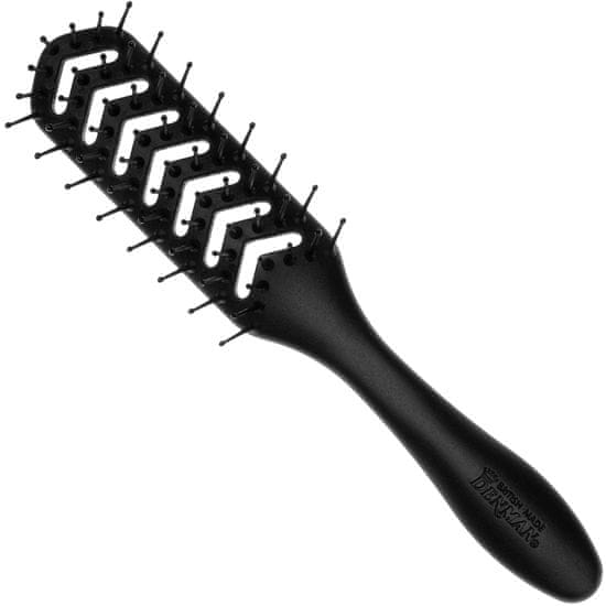 Denman D200 Skeleton Vent Black - váš nástroj pro dokonalý styling, sedm řad zubů pro přizpůsobení vašim potřebám