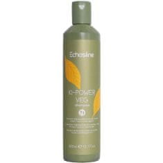 Echosline Ki Power VEG - rregenerační šampon na vlasy, Posiluje oslabené vlasy, pro silné, zdravé prameny, 300ml