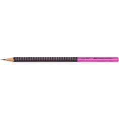 Faber-Castell Grafitová tužka Grip 2001/HB Two Tone černá/růžová