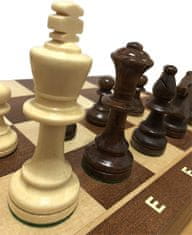Dřevěné–šachy Šachy turnajové č.5 s intarzovanou šachovnicí