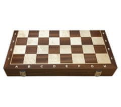 Dřevěné–šachy Šachy turnajové č.5 s intarzovanou šachovnicí