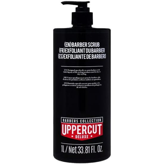 Uppercut Deluxe Deluxe Barber Scrub - Revoluční šampon s peelingem, Efektivní odstranění stylingových přípravků z vlasů, 1000ml
