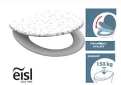 Eisl Duroplastové WC sedátko se zpomalovacím mechanismem SOFT-CLOSE MOSAIC GREY, ED82118