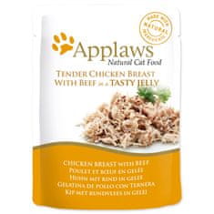 Applaws Kapsička Cat Pouch Chicken with Beef in Jelly 70 g