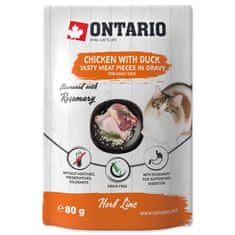 Ontario Kapsička ONTARIO kuřecí s kachnou v omáčce, 80 g