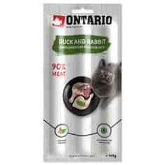 Ontario Pochoutka ONTARIO tyčinky kachna a králík 3x, 5 g