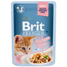 Brit Kapsička BRIT Premium Cat Delicate Fillets in Gravy with Chicken for Kitten 85 g
