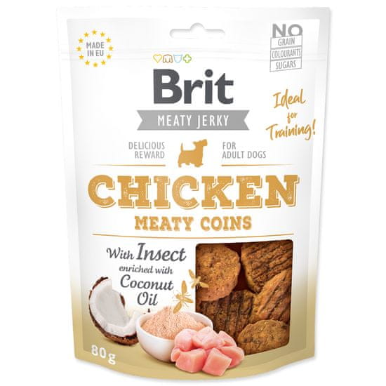 Brit Snack BRIT Jerky Chicken with Insect Meaty Coins 80 g