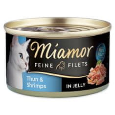 Finnern Konzerva MIAMOR Feine Filets tuňák + krevety v želé 100 g