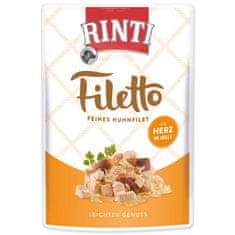 Finnern Kapsička RINTI Filetto kuře + kuřecí srdce v želé, 100 g
