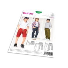 Burda Střih Burda 9354 - Dětské šortky, kalhoty, kapsáče
