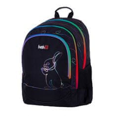 Hash Školní batoh pro první stupeň RAINBOW BUNNY, AB350, 502023106