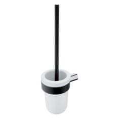 NIMCO WC štětka v keramické nádobě, nástěnný držák a rukojeť černý mat NIMCO NAVA NA 28094KU-b