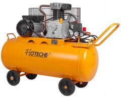 Hoteche Vzduchový kompresor 100 l 230 V, olejový dvouválcový - HOTECHE