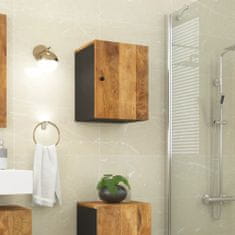 Greatstore Koupelnová nástěnná skříňka 38 x 33 x 48 cm masivní mangovník